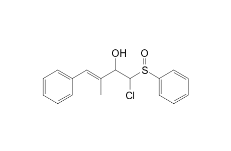 (E)-1-Chloro-3-methyl-4-phenyl-1-(phenylsulfinyl)but-3-en-2-ol