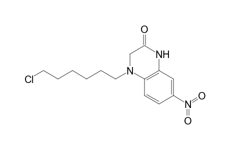 4-(6-Chloranylhexyl)-7-nitro-1,3-dihydroquinoxalin-2-one