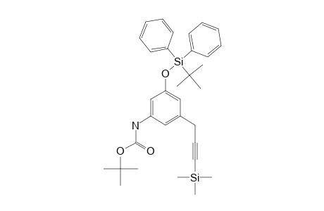 3-[3-TERT.-BUTOXYCARBONYLAMINO-5-(TERT.-BUTYL-DIPHENYLSILANYOXY)-PHENYL]-1-TRIMETHYLSILYL-PROPYNE