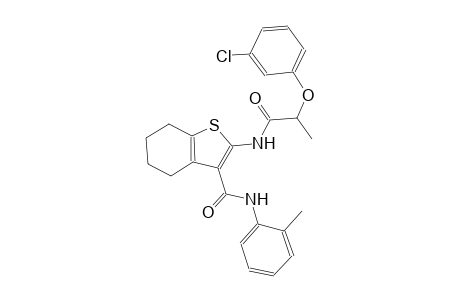benzo[b]thiophene-3-carboxamide, 2-[[2-(3-chlorophenoxy)-1-oxopropyl]amino]-4,5,6,7-tetrahydro-N-(2-methylphenyl)-