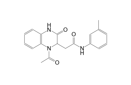 2-(1-acetyl-3-oxo-1,2,3,4-tetrahydro-2-quinoxalinyl)-N-(3-methylphenyl)acetamide