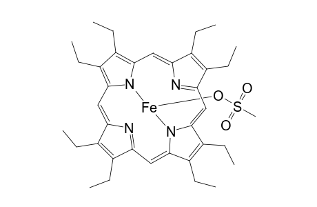 Iron, (methanesulfonato-O)[2,3,7,8,12,13,17,18-octaethyl-21H,23H-porphinato (2-)-N21,N22,N23,N24]-, (SP-5-12)-