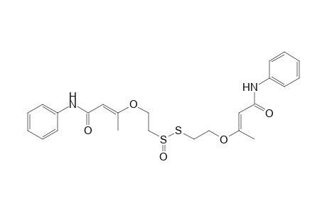 S-[2-[[1-methyl-3-oxo-3-(phenylamino)-1-propenyl]oxy]ethyl]2-[[1-methyl-3-oxo-3-(phenylamino)-1-propenyl]oxy]ethanethiosulfinate