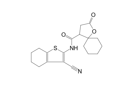 1-oxaspiro[4.5]decane-4-carboxamide, N-(3-cyano-4,5,6,7-tetrahydrobenzo[b]thien-2-yl)-2-oxo-