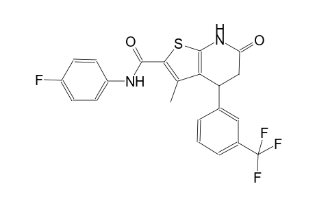 thieno[2,3-b]pyridine-2-carboxamide, N-(4-fluorophenyl)-4,5,6,7-tetrahydro-3-methyl-6-oxo-4-[3-(trifluoromethyl)phenyl]-