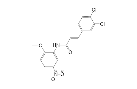(2E)-3-(3,4-dichlorophenyl)-N-(2-methoxy-5-nitrophenyl)-2-propenamide