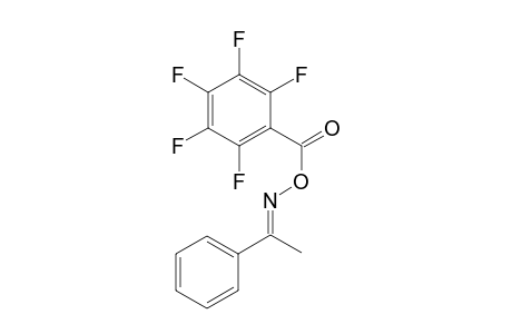 1-Phenylethanone O-[(pentafluorophenyl)carbonyl]oxime