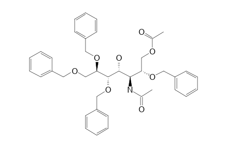 3-ACETAMIDO-O-ACETYL-2,5,6,7-TETRA-O-BENZYL-3-DEOXY-D-GLYCERO-D-GALACTO-HEPTITOL