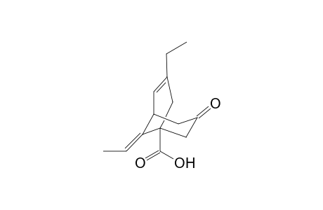 (9E)-3-ethyl-9-ethylidene-7-keto-bicyclo[3.3.1]non-2-ene-5-carboxylic acid