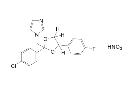 1-{[2-(p-chlorophenyl)-4-(p-fluorophenyl)-1,3-dioxolan-2-yl]methyl}imidazole, mononitrile