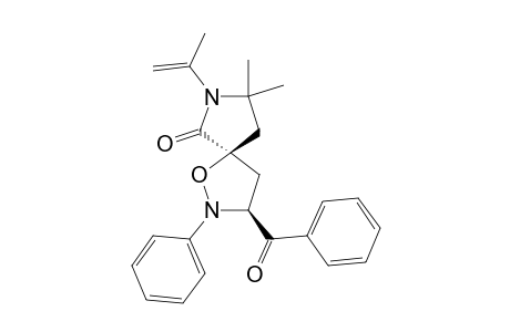 2-PHENYL-3-BENZOYL-6-OXO-7-(1-METHYLETHENYL)-8,8-DIMETHYL-1-OXA-2,7-DIAZASPIRO-[4.4]-NONANE
