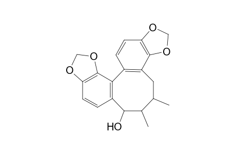 (1,2),(7,8)-bis(3',4'-methylenedioxybenzo)-4,5-dimethyl-6-hydroxy-cyclooctane