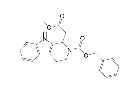 1,2,3,4-Tetrahydro-2-(benzyloxycarbonyl)-1-[(methoxycarbonyl)methyl]-.beta.-carboline