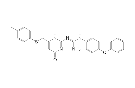 N''-(6-{[(4-methylphenyl)sulfanyl]methyl}-4-oxo-1,4-dihydro-2-pyrimidinyl)-N-(4-phenoxyphenyl)guanidine