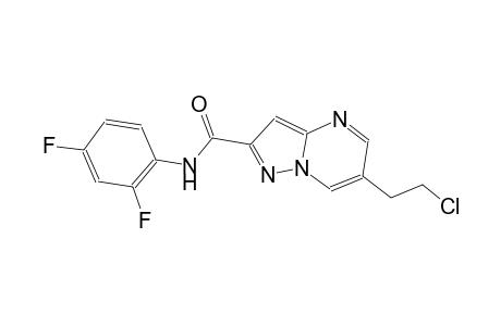 6-(2-chloroethyl)-N-(2,4-difluorophenyl)pyrazolo[1,5-a]pyrimidine-2-carboxamide