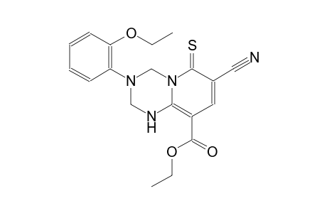 2H-pyrido[1,2-a][1,3,5]triazine-9-carboxylic acid, 7-cyano-3-(2-ethoxyphenyl)-1,3,4,6-tetrahydro-6-thioxo-, ethyl ester