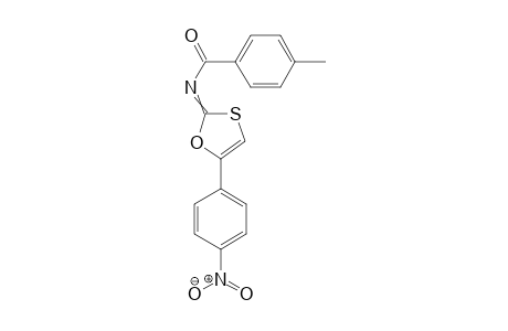 4-Methyl-N-[5-(4-nitrophenyl)-1,3-oxathiol-2-ylidene]benzamide