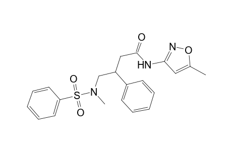 Benzenepropanamide, N-(5-methyl-3-isoxazolyl)-.beta.-[[methyl(phenylsulfonyl)amino]methyl]-