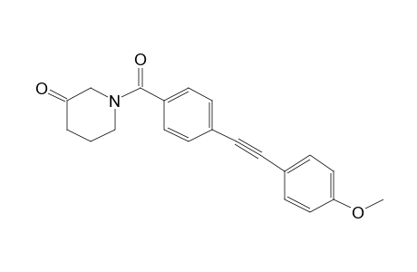 1-{4-[(4-Methoxyphenyl)ethynyl]benzoyl}piperidin-3-one