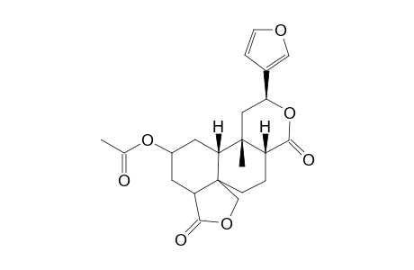 2-Methyl-4-(furan-3-yl)-16-acetoxy-5,12-dioxatetrahydron[8.7.0.0(2,7).0(10,14)]heptadecan-6,13-di-one isomer