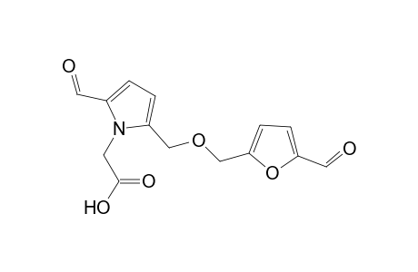 1H-Pyrrole-1-acetic acid, 2-formyl-5-[[(5-formyl-2-furanyl)methoxy]methyl]-