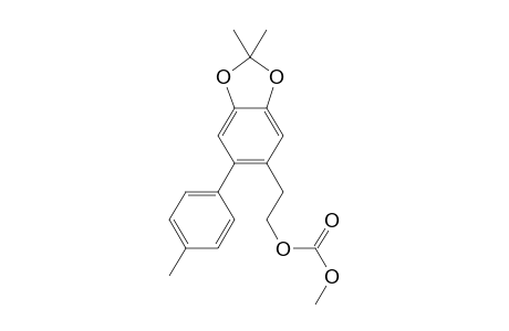 2-(2,2-dimethyl-6-(p-tolyl)benzo[d][1,3]dioxol-5-yl)ethyl methyl carbonate