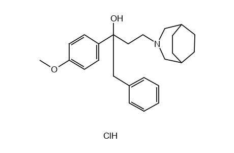 alpha-BENZYL-alpha-(p-METHOXYPHENYL)-3-AZABICYCLO[3.2.2]NONANE-3-PROPANOL, HYDROCHLORIDE