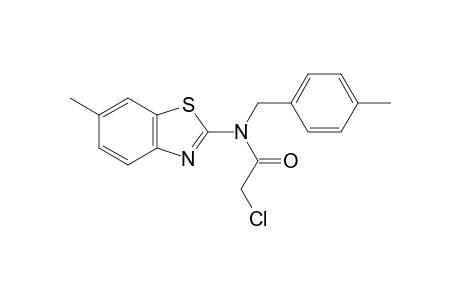 2-Chloro-N-(6-methyl-1,3-benzothiazol-2-yl)-N-(4-methylbenzyl)acetamide