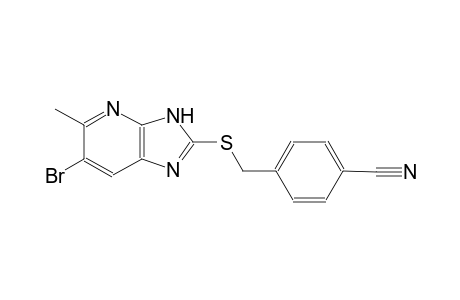 4-{[(6-bromo-5-methyl-3H-imidazo[4,5-b]pyridin-2-yl)sulfanyl]methyl}benzonitrile