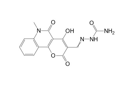 2-[(4-Hydroxy-6-methyl-2,5-dioxo-5,6-dihydro-2H-pyrano[3,2-c]quinolin-3-yl)methylidene]hydrazinecarboxamide