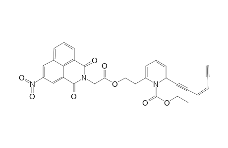 2-[(Z)-hex-3-en-1,5-diynyl]-6-[2-[2-(5-nitro-1,3-dioxo-2-benzo[de]isoquinolinyl)-1-oxoethoxy]ethyl]-2H-pyridine-1-carboxylic acid ethyl ester