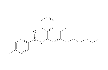 4-Methyl-N-(3'-ethyl-1'-phenylnon-2'-enyl)-benzenesulfinamide