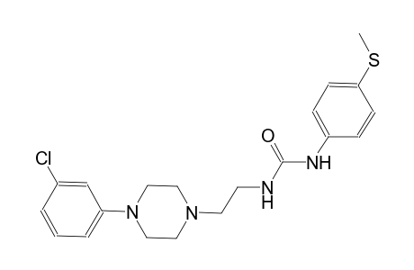 urea, N-[2-[4-(3-chlorophenyl)-1-piperazinyl]ethyl]-N'-[4-(methylthio)phenyl]-