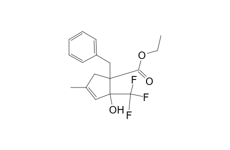 Ethyl 1-trifluoromethyl-1-hydroxy-3-methyl-5-benzylcyclopent-2-ene-5-carboxylate