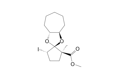 METHYL-(1S,3S)-2,2-[(1'R,2'R)-CYCLOHEPTANE-1',2'-DIOXY]-3-IODO-1-METHYLCYCLOPENTANECARBOXYLATE