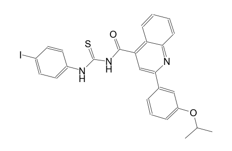 N-(4-iodophenyl)-N'-{[2-(3-isopropoxyphenyl)-4-quinolinyl]carbonyl}thiourea