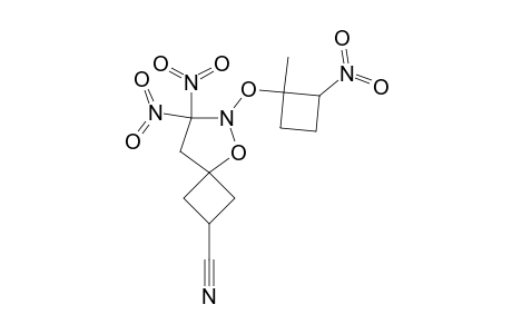 6-(1-METHYL-2-NITROCYCLOBUTOXY)-7,7-DINITRO-2-CYANO-5-OXA-6-AZASPIRO-[3.4]-OCTANE;DIASTEREOMER_A;MAXIMUM_DIASTEREOMER