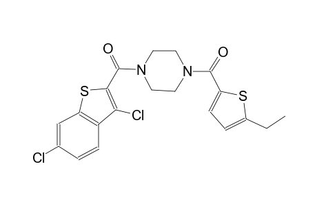 1-[(3,6-dichloro-1-benzothien-2-yl)carbonyl]-4-[(5-ethyl-2-thienyl)carbonyl]piperazine