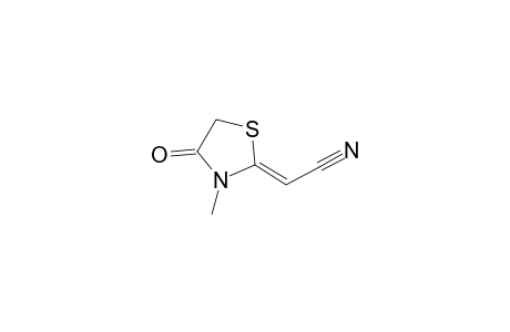 Acetonitrile, (3-methyl-4-oxo-2-thiazolidinylidene)-