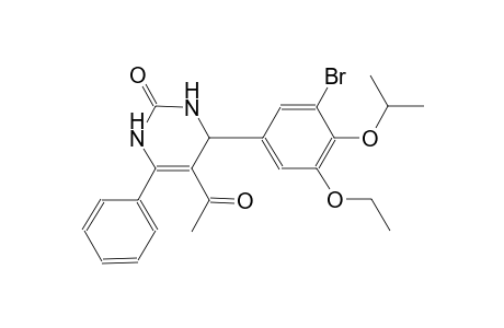 5-acetyl-4-(3-bromo-5-ethoxy-4-isopropoxyphenyl)-6-phenyl-3,4-dihydro-2(1H)-pyrimidinone