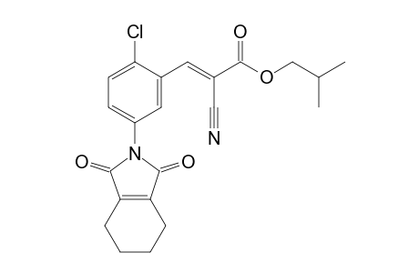 2-Propenoic acid, 3-[2-chloro-5-(1,3,4,5,6,7-hexahydro-1,3-dioxo-2H-isoindol-2-yl)phenyl]-2-cyano-, 2-methylpropyl ester