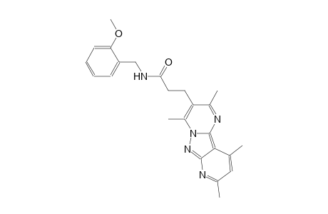 pyrido[2',3':3,4]pyrazolo[1,5-a]pyrimidine-3-propanamide, N-[(2-methoxyphenyl)methyl]-2,4,8,10-tetramethyl-