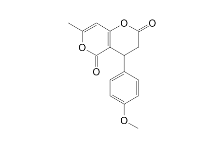 4-(4-Methoxyphenyl)-7-methyl-3,4-dihydro-pyrano[4,3-b]pyran-2,5-dione