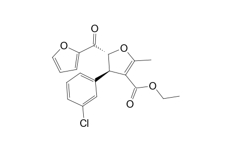 trans-4-Carbethoxy-3-(3-chlorophenyl)-2,3-dihydro-2-fur-2'-oyl-5-methylfuran