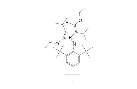 Z-1-(2,4,6-TRI-TERT.-BUTYLPHENYLAMINO)-1-(1-ETHOXY-1-BROMO-3-METHYLBUTEN-2-YL)-2-ISOPROPYL-3-ETHOXY-LAMBDA-(5)-PHOSPHIRENE