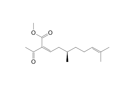 (2Z,5R)-2-acetyl-5,9-dimethyl-deca-2,8-dienoic acid methyl ester