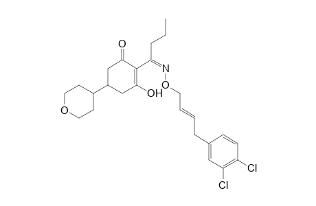 2-Cyclohexen-1-one, 2-[1-[[[4-(3,4-dichlorophenyl)-2-butenyl]oxy]imino]butyl]-3-hydroxy-5-(tetrahydro-2H-pyran-4-yl)-, (?,E)-