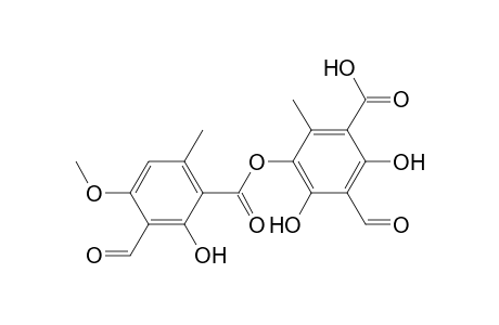 Benzoic acid, 3-formyl-5-[(3-formyl-2-hydroxy-4-methoxy-6-methylbenzoyl)oxy]-2,4-di hydroxy-6-methyl-
