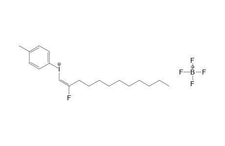 (E)-2-Fluorododec-1-enyl(4-methylphenyl)iodonium tetrafluoroborate