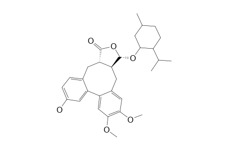 (-)-(3R,3AR,8A/8Br,13AR)-10-HYDROXY-3-(METHYLOXY)-6,7-DIMETHOXY-3A,4,13,13A-TETRAHYDRO-1H,3H-DIBENZO-[4,5:6,7]-CYClOOCTA-[1,2-C]-FURAN-1-ONE